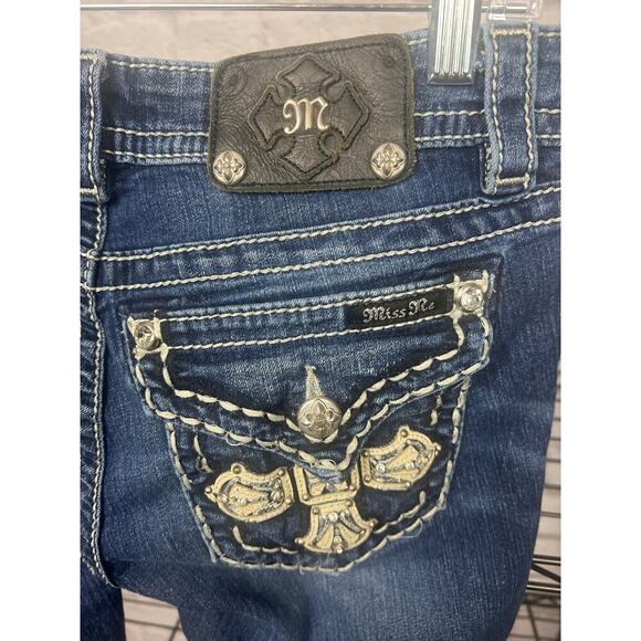 Miss Me Signature Boot Cut Jeans Women Size 28 Style # JP5046B17 - Picture 8 of 10